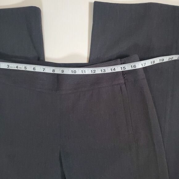 CAbi Women’s Trouser Size 10 Gray Ponte Knit Wide Leg Pants Slacks Classic - Picture 9 of 11